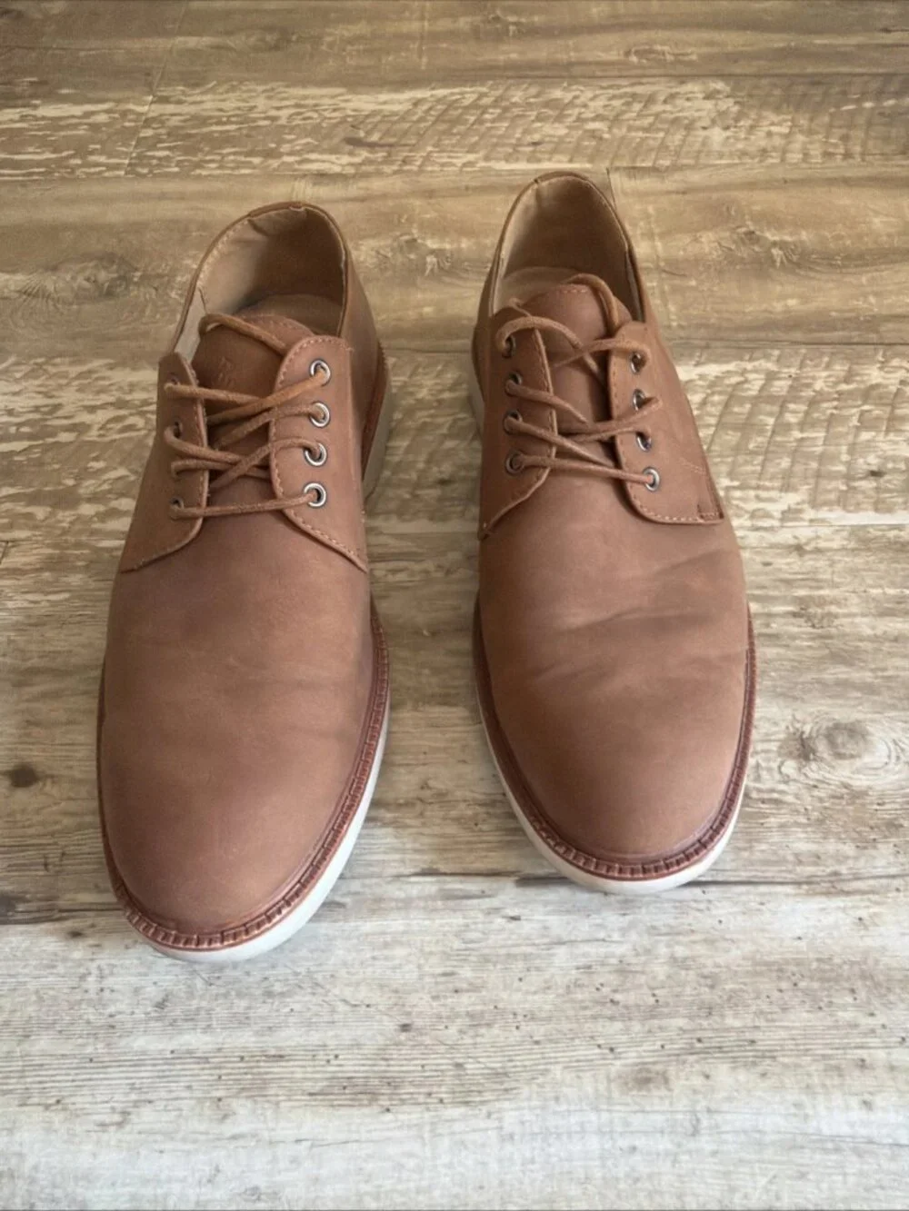 ROCAWEAR Donald Brown Faux Leather Round Toe Lace Up Oxfords Men’s 10